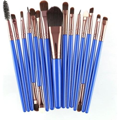 15Pcs/Kit Makeup Brushes Set Eyelash Lip Foundation Powder Eye Shadow Brow Eyeliner Cosmetic Make Up Brush Beauty Tool hot