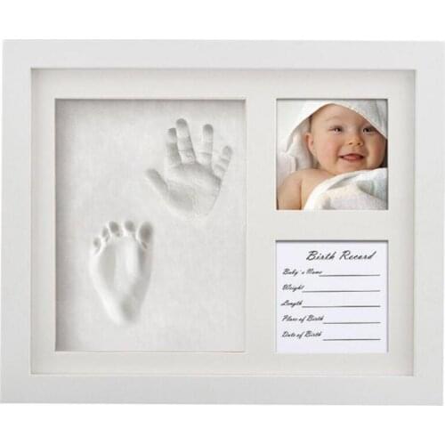 Newborn Baby Handprint Footprint Kit Casting Infant Baby DIY Non-toxic Souvenirs Gifts Imprint Soft Clay Inkpad for Baby