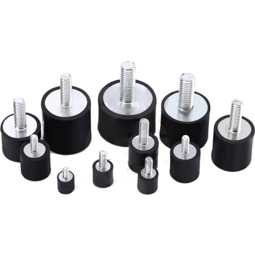 Outer Diameter 8/10/15/20mm M3x6mm M4x10mm M5x15mm M6x18mm Rubber Shock Absorber Male/Female Thread Crash Pad Damper