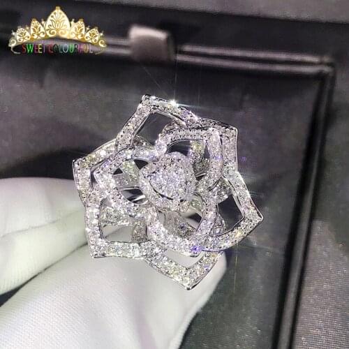 100% 18K 750Au Gold Moissanite Diamond Ring Wedding ring D color VVS With national certificate MO-H1011