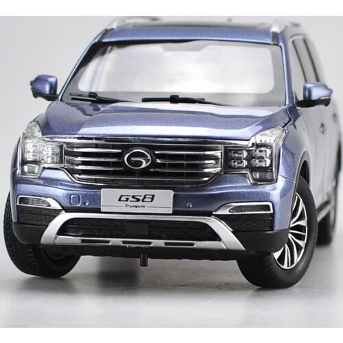 Original Factory Authentic 1:18 Gac Gs8 Trumpchi 2016 Off-road Vehicle Blue Diecast Car Model with Small Gift
