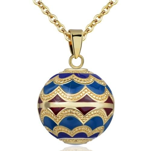 Angel Caller mexican bola ball pregnancy necklace Pendant Colorful Pinecone Harmony Bola Ball Necklace Chime Ball for party gift