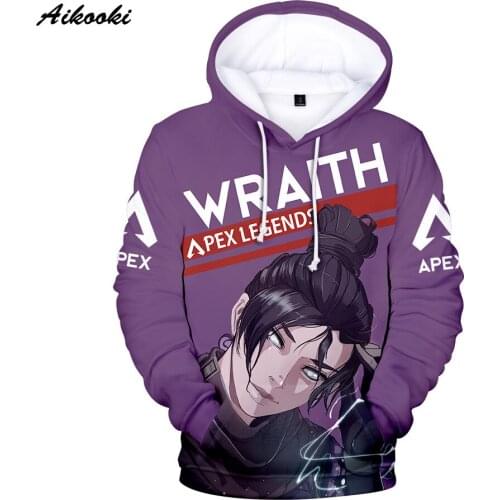 Aikooki 3D Apex Legends Hoodies Sweatshirts Men/Women Hoody Hooded Boy/Girls Autumn Polluvers Game Apex Legends Casual Clothes