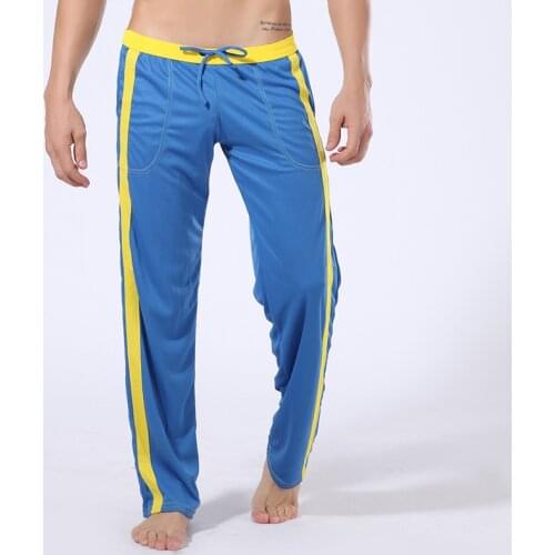 Comfort Mens Pajamas Pants Loose Lounge Sleepwear Spring Breathable Casual Trousers Quick-Drying Sports Outdoor Fitness Climbing
