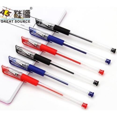 0.5mm Gel Pen Bullet/Needle Tip Black/Red/Bule Ink Writing Pen For Shool Office Stationery Supplies(10 boxes)