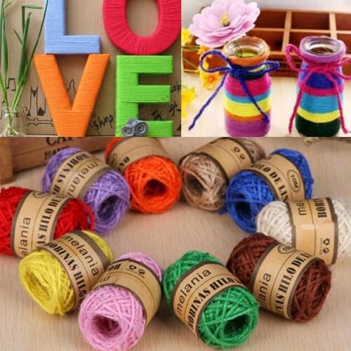 10M/Roll Hemp Twine String Photo Wall Gift Box Craft Making Material Hemp Rope