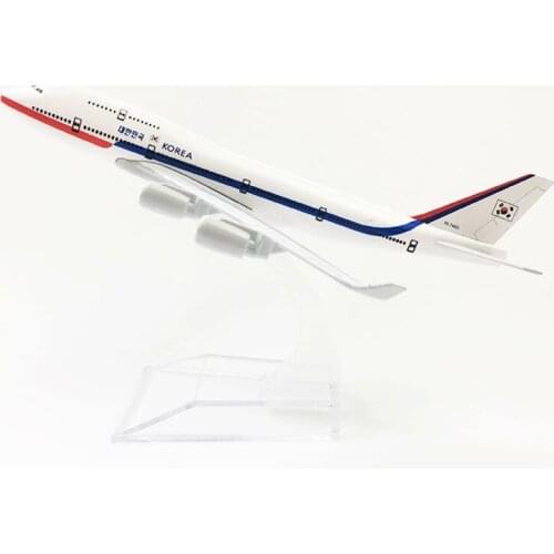 16CM 1:400 B747-400 model Korea President Air Force One airlines base alloy aircraft plane collectible toy collection