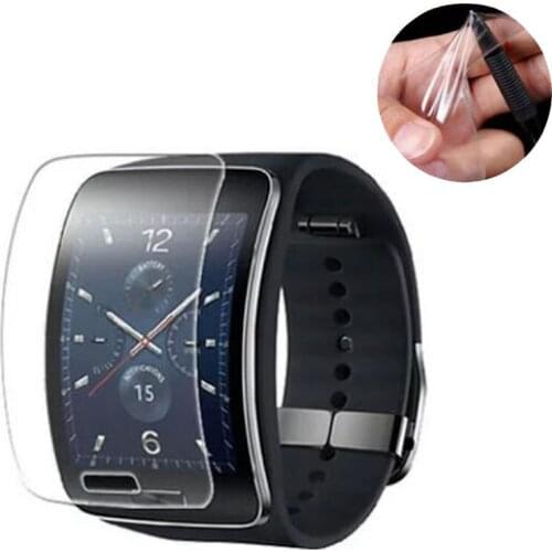 2pcs Anti-shock Soft TPU Ultra HD Clear Protective Film Guard For Samsung Galaxy Gear S R750 Full Display Screen Protector Cover