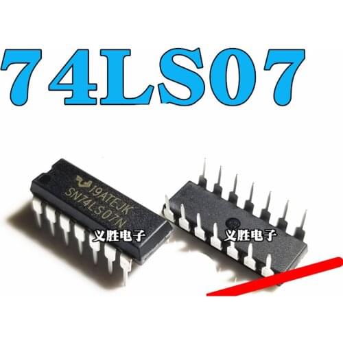 5PCS Buffer/Line Driver Chip SN74LS07N DIP14 HD74LS07P 74LS07 SN74LS07DR SOP14