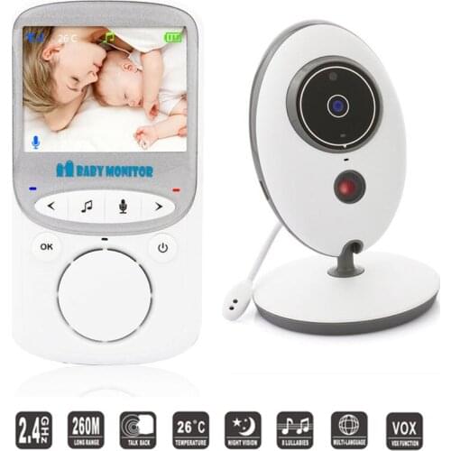 Wireless LCD Audio Video Baby Monitor VB605 Radio Nanny Music Intercom IR 24h Portable Baby Camera Babysitter Baby Walkie Talkie