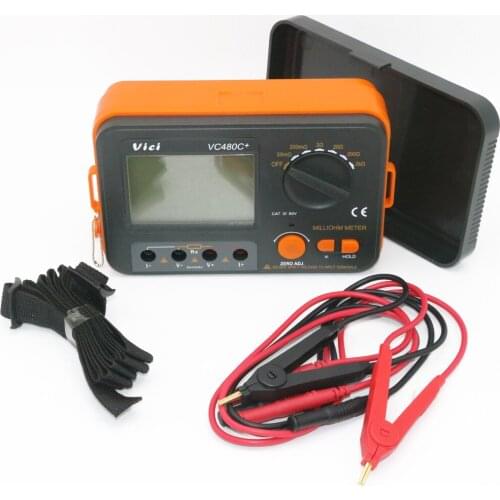 VICI VC480C+ 3 1/2 Digital Milli-ohm 2k ohm Meter multimeter with 4 wire test accuracy Backlight