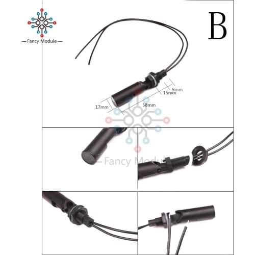 Horizontal Sensor Float Switch Tank Liquid Water Level Sensor Ball Float Controller Automatic Water Pump Switch Aquarium Pool