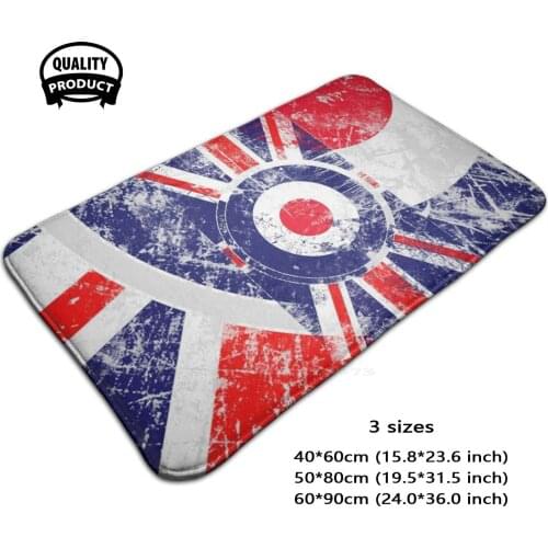 Grunge Mod Target Union Jack 3 Sizes Home Rug Room Carpet Grunge Distressed Target Mod Mod Ska Scooter Uk London Red White Blue