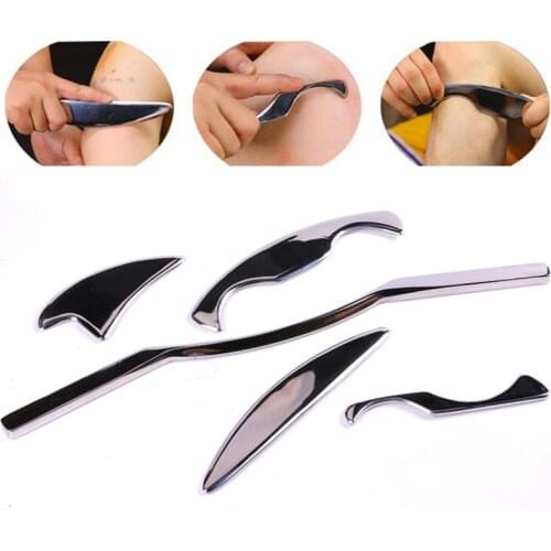IASTM Therapy Massage Tools Gua Sha Tool Stainless Steel Manual Scraping Massager Skin Care Tool for Myofascial Release Tissue