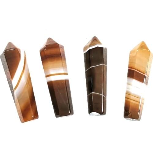 Natural Agate Pendulum Magic Wand Crystal Stone 50mm Home Decoration Jewelry DIY Gift Female Jewelry Gift