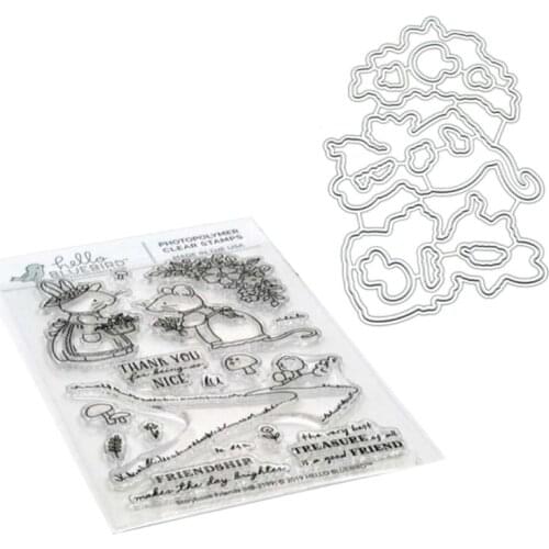 2021 New Mice Metal Cutting Dies Stencils for DIY Scrapbooking Paper Card Embossing