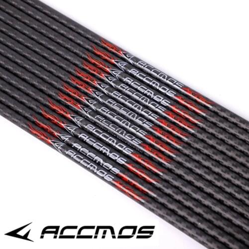12 pcs New 3K Carbon Arrows Shaft ID 6.2 mm spine 200 250 350 400 500 carbon arrows Tube For Archery DIY Hunting Shooting