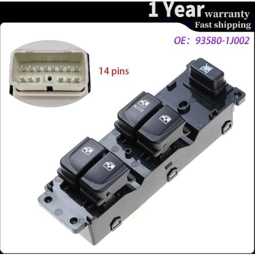 Car Driver Side Electric Power Window Control Switch Car Accessories For Hyundai i20 2008-2015 93570-1J102 935701J102