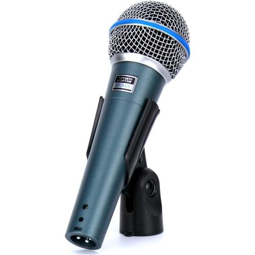 BT-58A Professional Handheld Mic Cardioid Vocal Dynamic Wired Microphone For BETA 58A Studio KTV Mixer Karaoke System Mikrofon