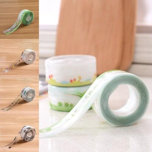 Self Adhesive Transparent Waterproof Paste Sink Gap Paste Strip Kitchen Water Retaining Strip Dishwasher Mildew Proof Tape