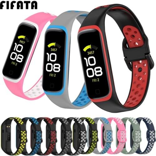FIFATA Silicone Watch Band Replacement Wrist Strap For Samsung Galaxy Fit2 SM-R220 Bracelet For Samsung Galaxy Fit 2 Accessories