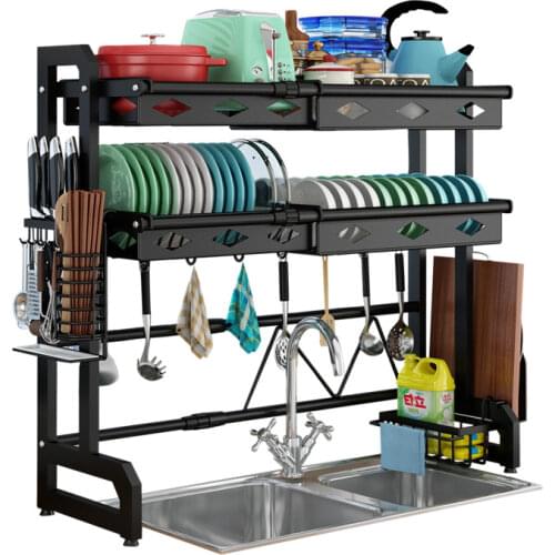 Modern Simple Kitchen Shelf Retractable Sink Drain Rack Multifunctional Household Storage Rack Kitchen Organizer And Storage