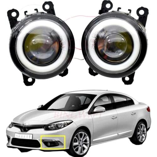 2PCS LED Fog Light Angel Eye DRL Daytime Running Light For Renault Fluence L30 Saloon 2010 2011 2012 2013 2014 2015
