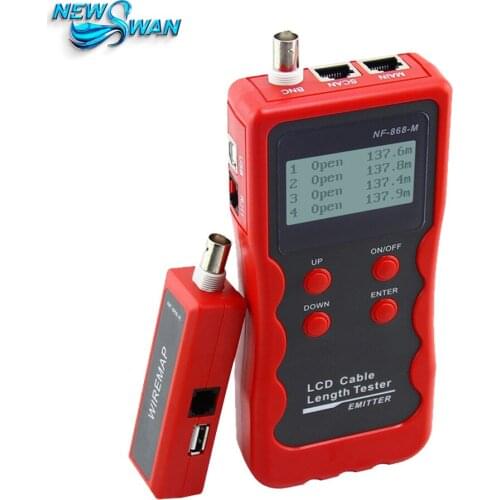 NF-868A Cable Length Tester Emitter LCD English Version lan tracker finding