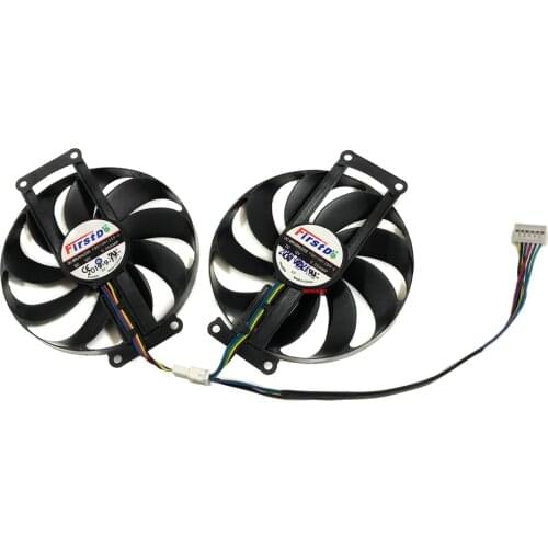 2Pcs/Set Graphics Card Fans PLD09210S12H FDC10H12S9-C T129215SU For ASUS DUAL RTX2060 O6G EVO Cards Cooling