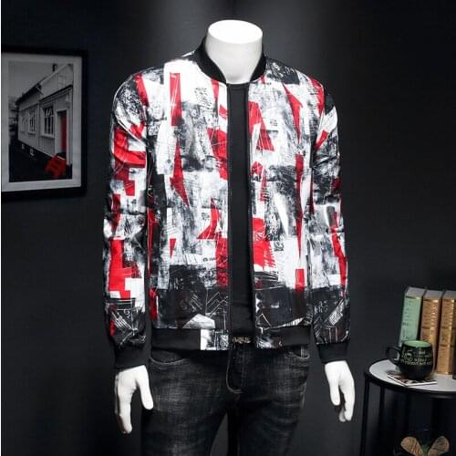2020 Spring New Jacquard Jackets Clothes Luxury Bomber Party Jacket Outfit Club Bar Coat Men Casaca Hombre
