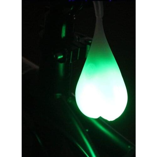 Cycling Balls Tail Waterproof Silicone Bike Light Heart Shape Bicycle Taillight Rear Lights Night Warning Led