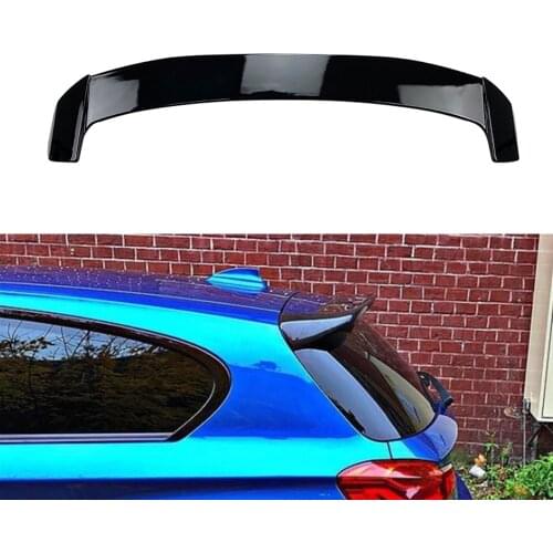 For BMW 1 Series F20 F21 2011-2018 118i 120i 125i M135i M140i Glossy Black Roof Splitter Flap Rear Trunk Spoiler Wing