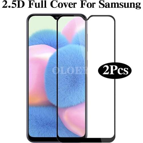 2Pcs Full Cover Tempered Glass For Samsung Galaxy A12 A42 A32 A21 A31 A41 A91 S21 Screen Protector Glass on Galaxy S21 Plus Film