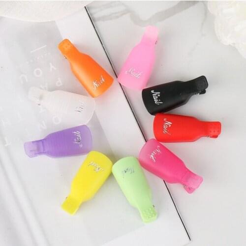 10Pcs Nail Polish Remover Clipss Acrylic Nail Art Soak Off Clip Caps UV Gel Polish Removal Manicure Clip Tool