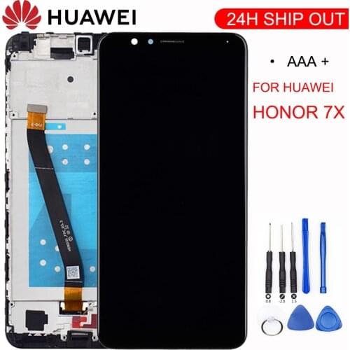 New For Huawei Honor 7X BND-L21 BND-L22 BND-L24 LCD display For Mate SE Touch Screen Digitizer Assembly Frame With Free Tools