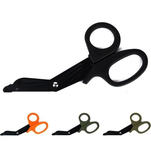 1PC Portable Stainless Steel Scissors Rescue Scissors Canvas Gauze Scissors EDC Tourism Outdoor Camping Survival Equipment Tool