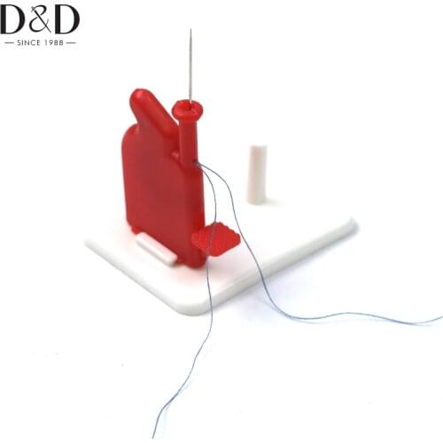 1pc Hand Needle Threader Sewing Thread Threader Stitch Insertion Tool with Thread Cutter for Needlework DIY Craft Sewing Tools