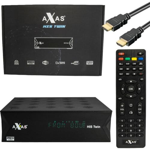10pcs Axas His Twin DVB-S2/S HD Enigma 2 Satellite TV Receiver WiFi + Linux E2 Open ATV TV Box