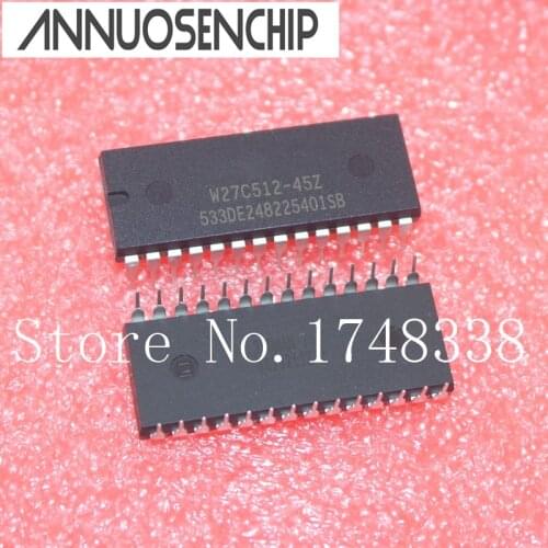 50PCS W27C512-45Z W27C512 DIP EEPROM 512KBIT 45NS NEW GOOD QUALITY