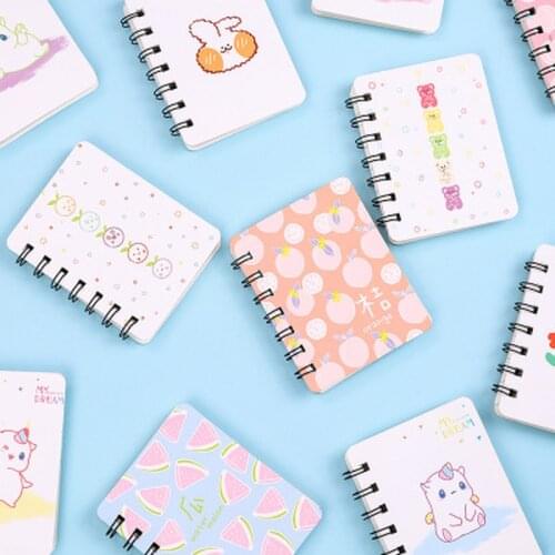 Unicorn Coil Book Novelty Stationery Planner Student Cartoon Notebook Mini Schedule Book Kawaii School Office Supplies