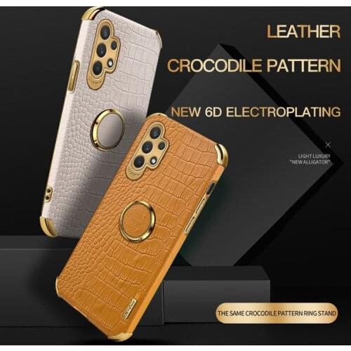Phone Case For Samsung Galaxy A32 A42 A52 A72 A02S A02 EU A82 A22 4G 5G Ultra High-Quality Soft TPU And Crocodile Pattern Cover