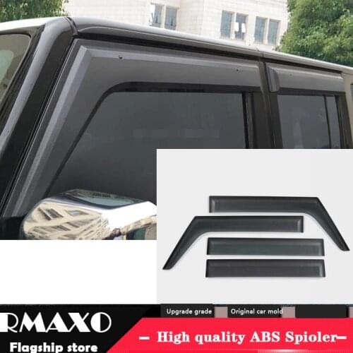 For JEEP Wrangler 2004-2017 five door car Plastic Window Visor Vent Shades Sun Rain Deflector Guard For JEEP Wrangler 4pc/set