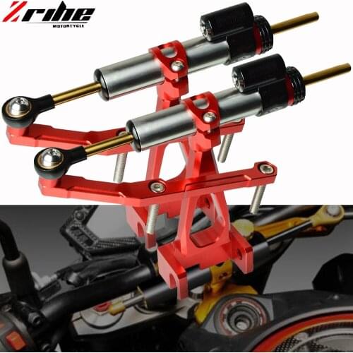 For MT-09 CNC Motorcycle Steering Stabilize Damper Bracket Mount FOR YAMAHA MT-09 MT09 FZ09 FZ-09 2013-2016 2017 2015 2014 2018