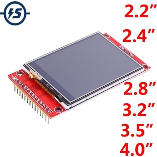 RGB TFT Touch LCD Display Module Driver SPI 320*240 480*320 3.3V/5V IPS with SD Card Socket ILI9341 ILI9488 ST7796S Driver