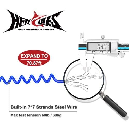 Hercules Retention Rope 2020 New Design 2Pcs 44cm Grab Rope Elastic Cable Protection Flexible Fishing Tackle Tools Accessories