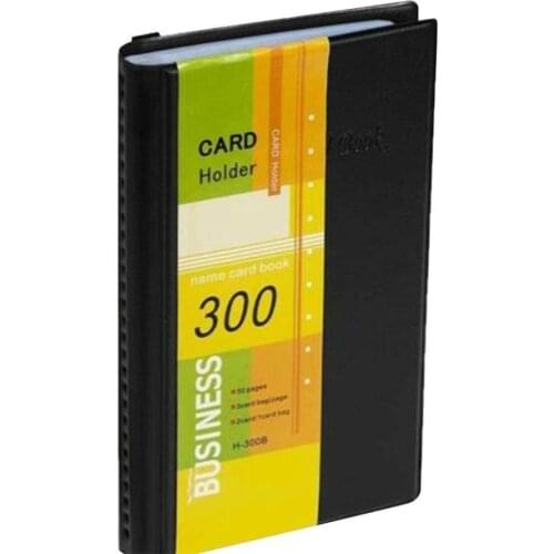 Business Card Book Large Capacity 300 Card Hard Loose Book Business Card Storage Office Card Business Holder Book N6M1