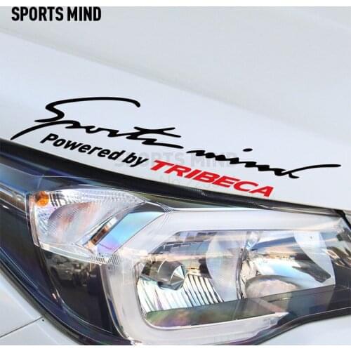 2 Pieces Sports Mind Car Styling On Car Lamp Eyebrow Car Sticker Decal For subaru tribeca car accessories