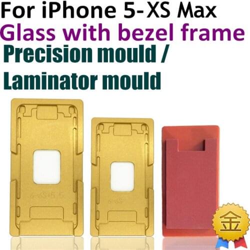 Metal mould and Laminating mat For iPhone X iX XS Max XR 7 8 6 Plus 5 LCD Screen Positioning mold OCA Laminator Machine