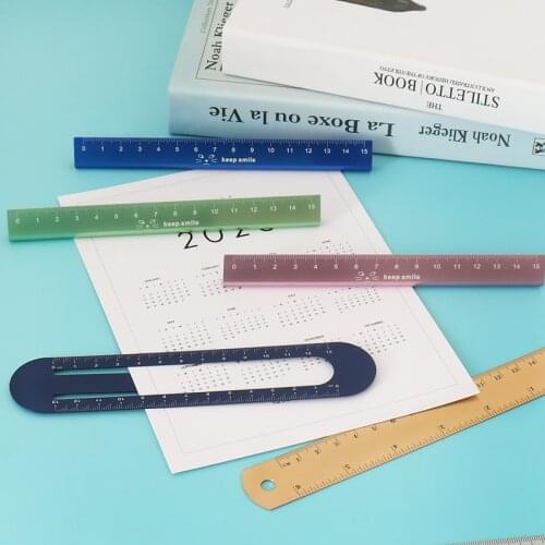 TUTU Stainless Steel Metal Ruler Metric Rule Precision Double Sided Measuring Tool 15cm Wholesale H0105