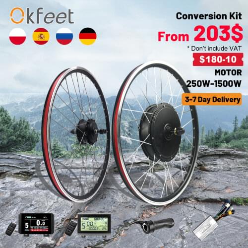 EBike Conversion Kit 48V 1500W 1000W 750W 36V 500W Front Rear e-bike e Bike Wheel Hub Motor Electric Bicycle Conversion Kit